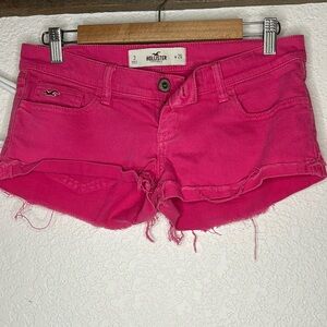Hollister hot pink shorts